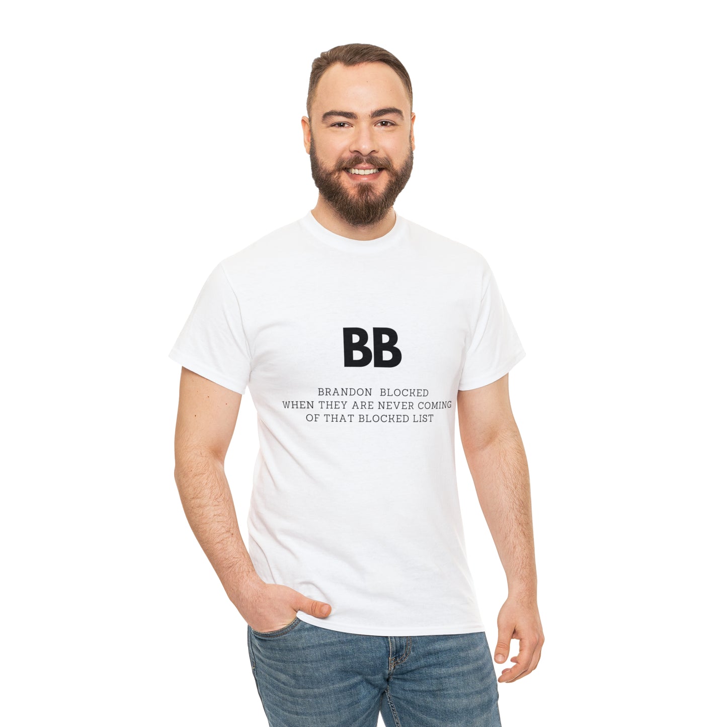 Unisex Heavy Cotton Tee - Brandon Blocked