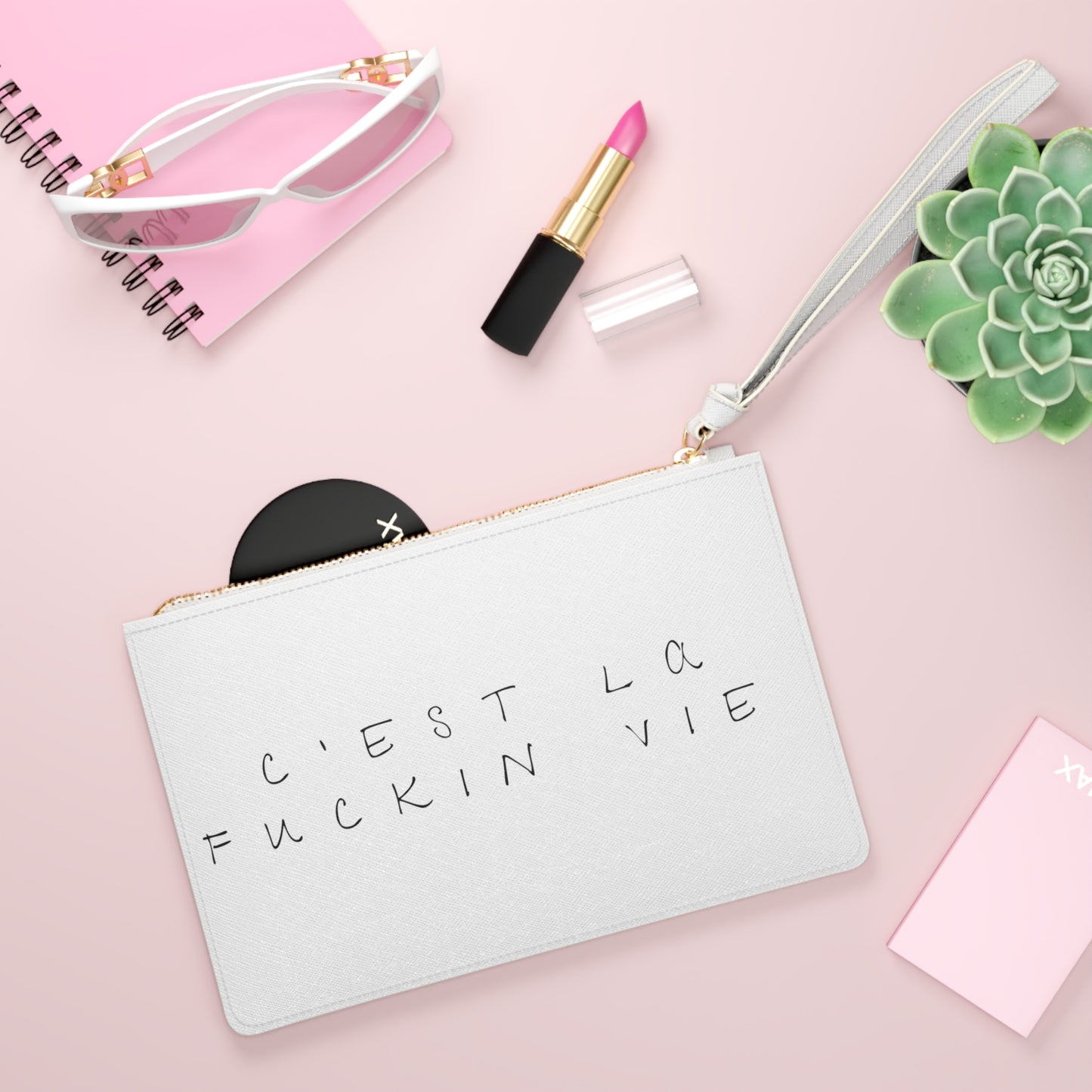 C'est La Fuckin Vie - Vegan Clutch Bag