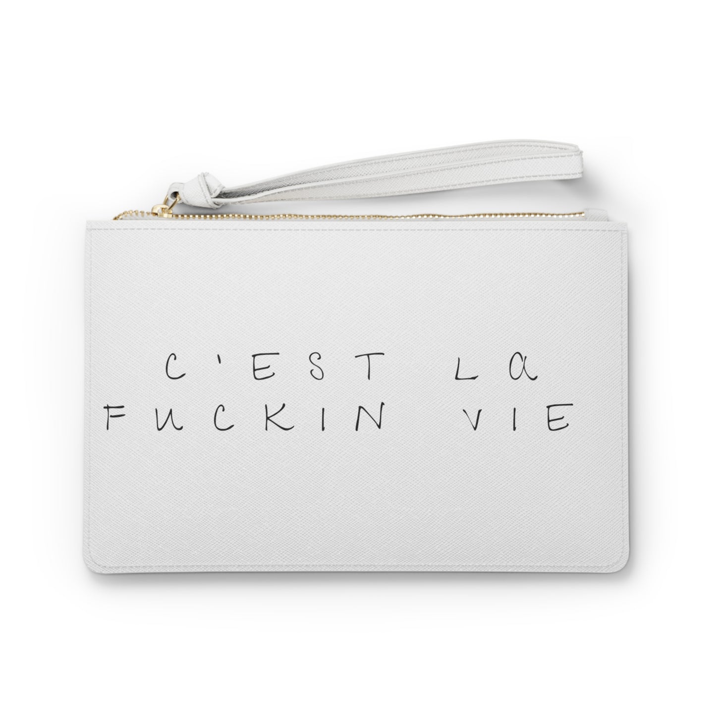 C'est La Fuckin Vie Vegan Clutch Bag