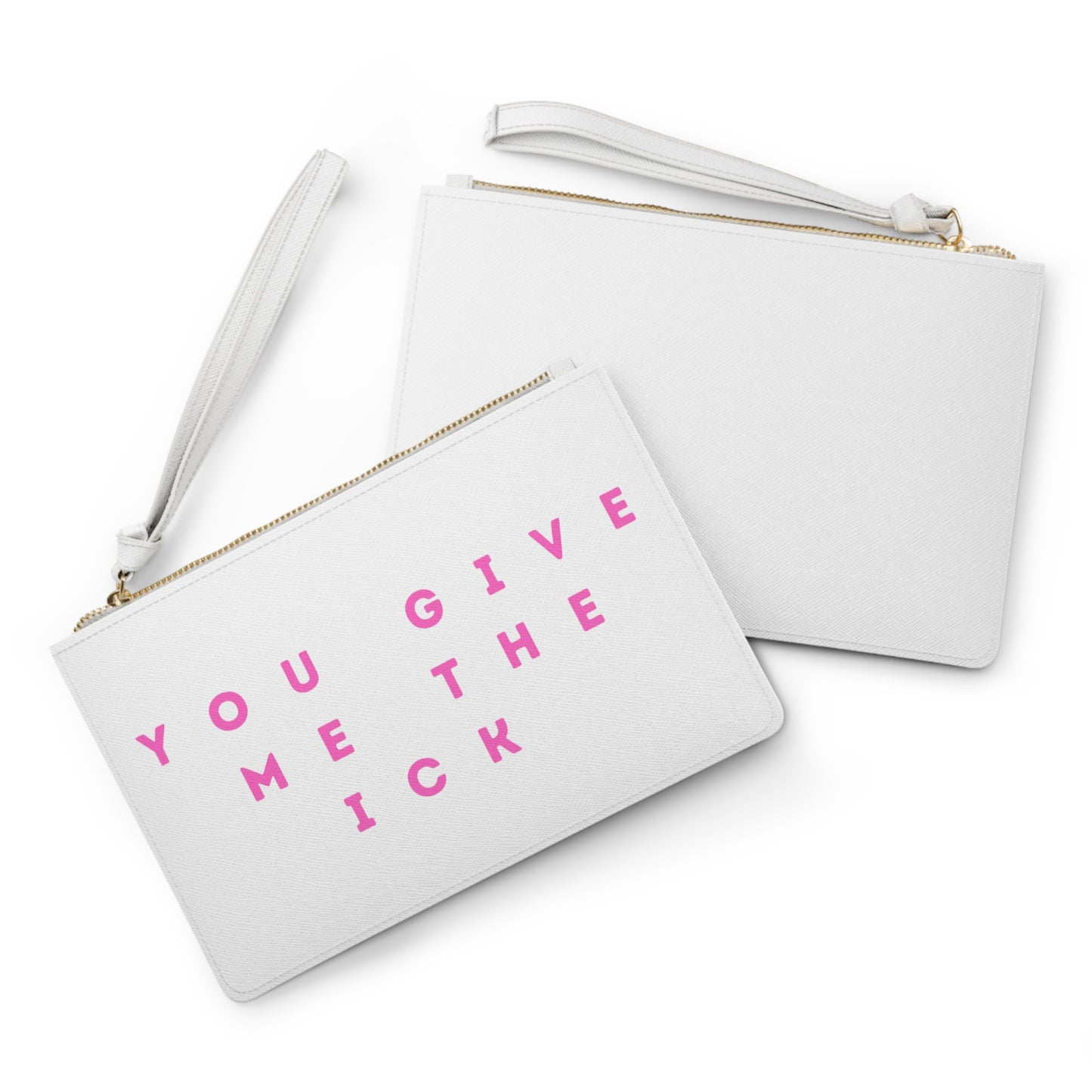 You give me the ick Vegan Clutch Bag