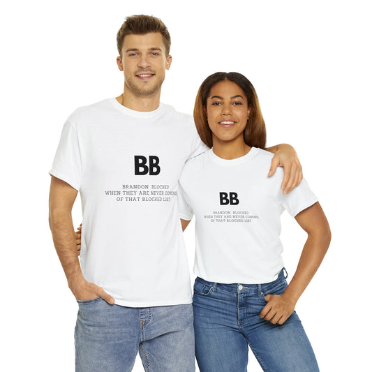 Unisex Heavy Cotton Tee - Brandon Blocked